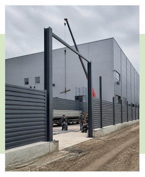 Ограждение склада под ключ с установкой и монтажом в Похвистневе
